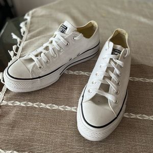 Platform white converse